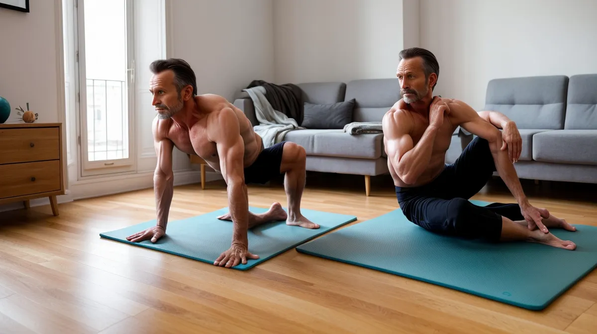 Comparatif programme sport maison pour cadre en pleine vie de bureau, remise en forme réaliste et objectif sculpté