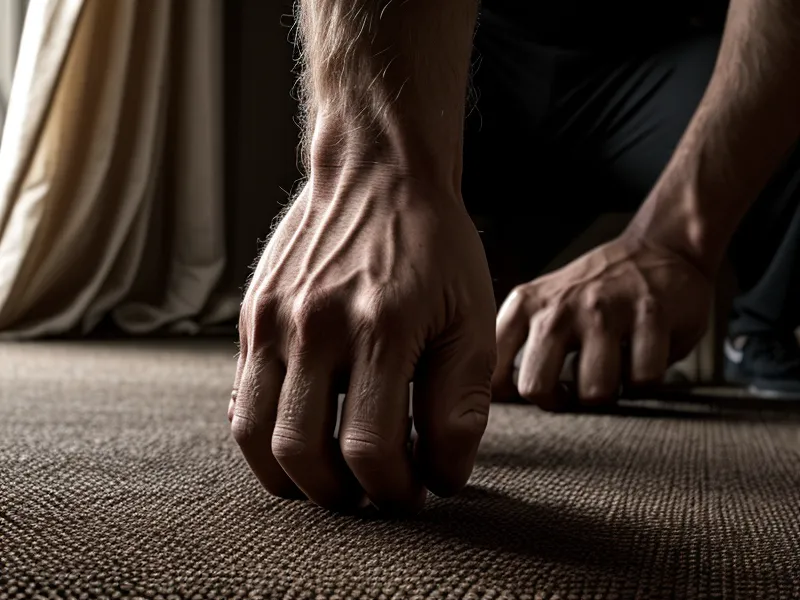Pompes au sol pendant une séance de musculation maison sans matériel, prise de masse programme homme