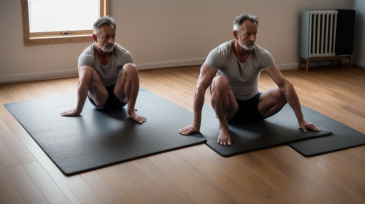 Programme de perte de poids maison pour homme débutant, fitness dans un salon à Dijon